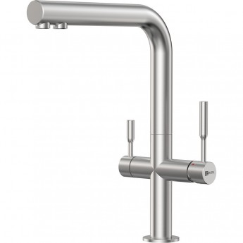 Смеситель LEMARK EXPERT LM5063S для кухни с подключением к фильтру питьевой воды, сталь Смеситель LEMARK EXPERT LM5063S для кухни с подключением к фильтру питьевой воды, сталь